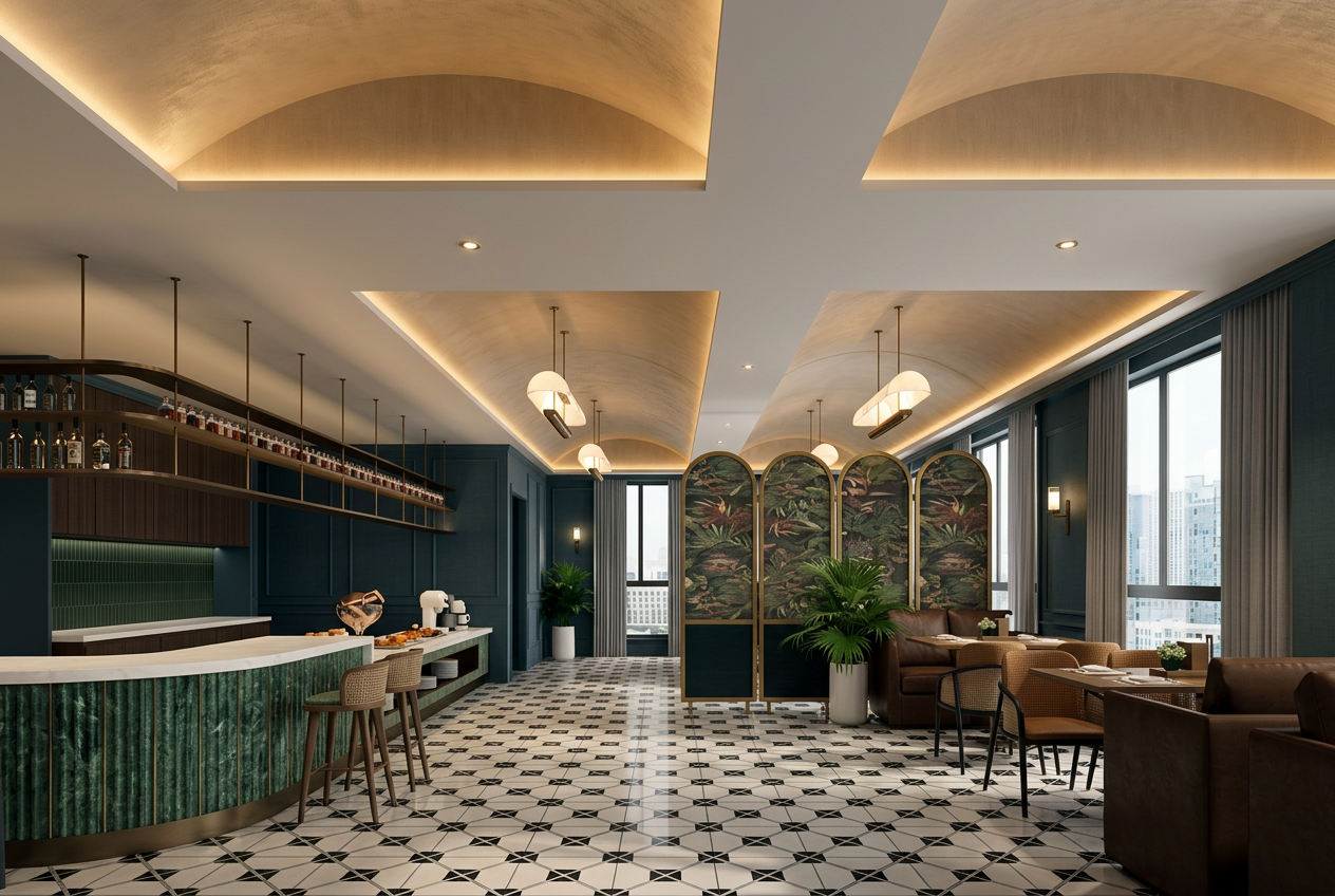 Bar and lounge concept render